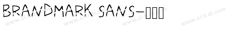 BRANDMARK SANS字体转换